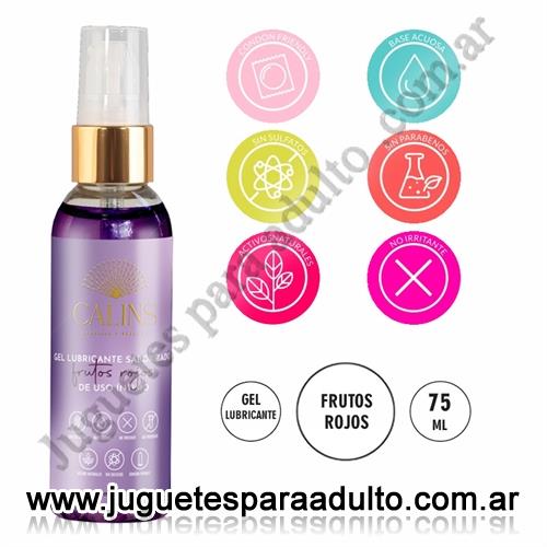 Aceites y lubricantes, , Gel Frutos Rojos 75ml Calin Saborizado